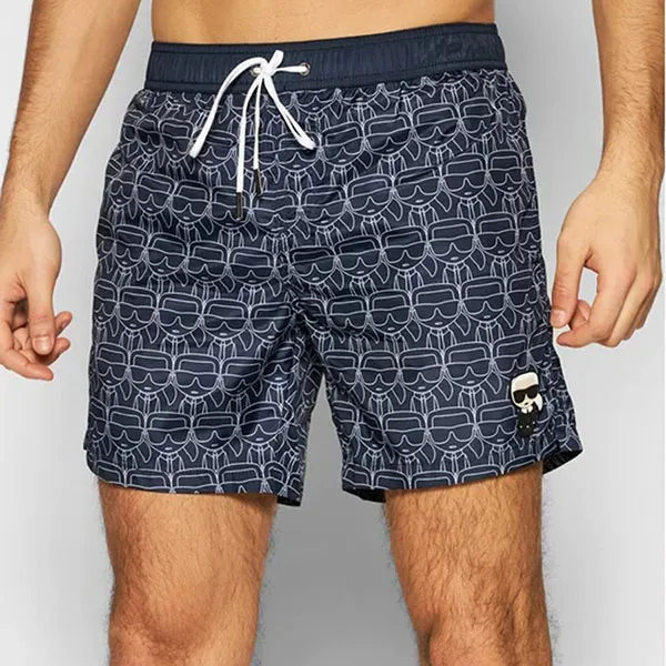 Quần Shorts Nam Karl Lagerfeld KL21MBM12 Màu Xanh Navy Size S - Thời trang - Vua Hàng Hiệu