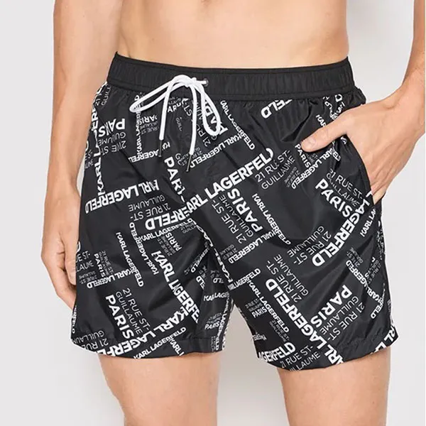 Quần Shorts Nam Karl Lagerfeld KL22MBM09 Màu Đen Size S - Thời trang - Vua Hàng Hiệu