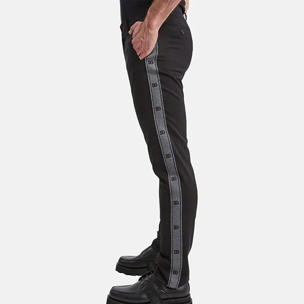 Quần Tây Nam Dolce & Gabbana D&G Chữ Chạy Dọc GVRHET FUBAF Màu Đen Size 44 - Thời trang - Vua Hàng Hiệu