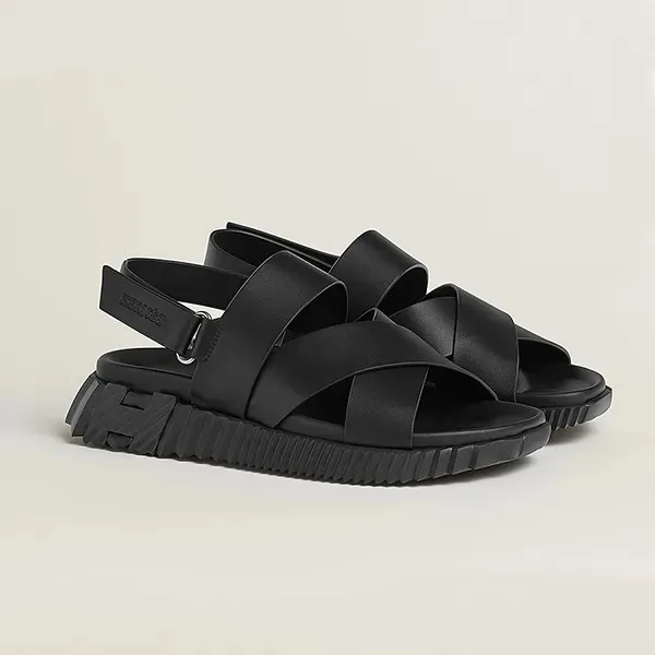 Dép Sandals Nữ Hermès Electric Màu Đen Size 41.5 - Dép - Vua Hàng Hiệu