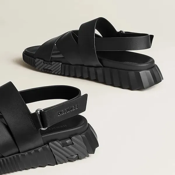 Dép Sandals Nữ Hermès Electric Màu Đen Size 41.5 - Dép - Vua Hàng Hiệu