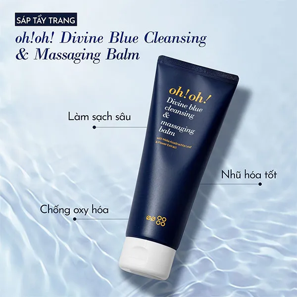 Sáp Tẩy Trang Làm Sạch Sâu Và Trẻ Hóa Da Oh!Oh! Divine Blue Cleansing & Massaging Balm 150ml - Mỹ phẩm - Vua Hàng Hiệu