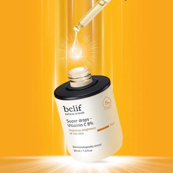 Serum Hỗ Trợ Dưỡng Sáng Da Belif Super Drops - Vitamin C 8% 30ml