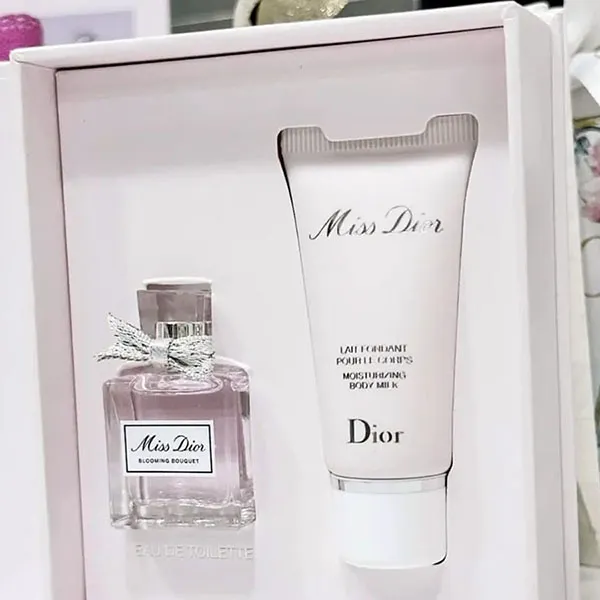 Set Nước Hoa Nữ Dior Miss Dior Blooming Bouquet Mini (EDT 5ml + Body Milk 20ml)
