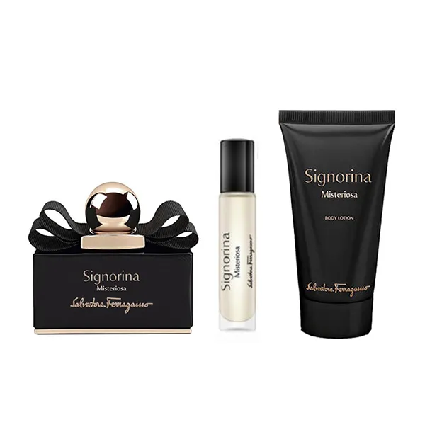 Set Nước Hoa Nữ Salvatore Ferragamo Signorina Misteriosa EDP (100ml + Mini 10ml + Lotion 50ml) - Nước hoa - Vua Hàng Hiệu