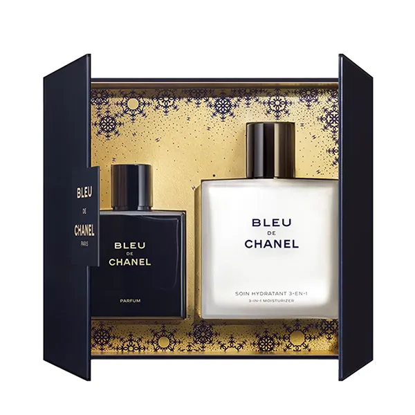 Set Nước Hoa Và Kem Dưỡng Ẩm Sau Khi Cạo Râu Chanel Bleu De Parfum 3-En-1 Moisturizer 2 Món (50ml + 90ml) - Nước hoa - Vua Hàng Hiệu