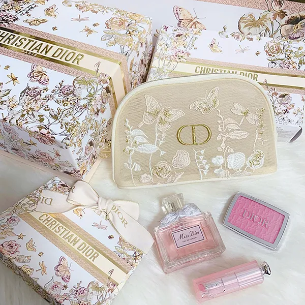 Set Nước Hoa Và Trang Điểm Dior Miss Dior And Makeup Gift Set With Pouch 4 Món