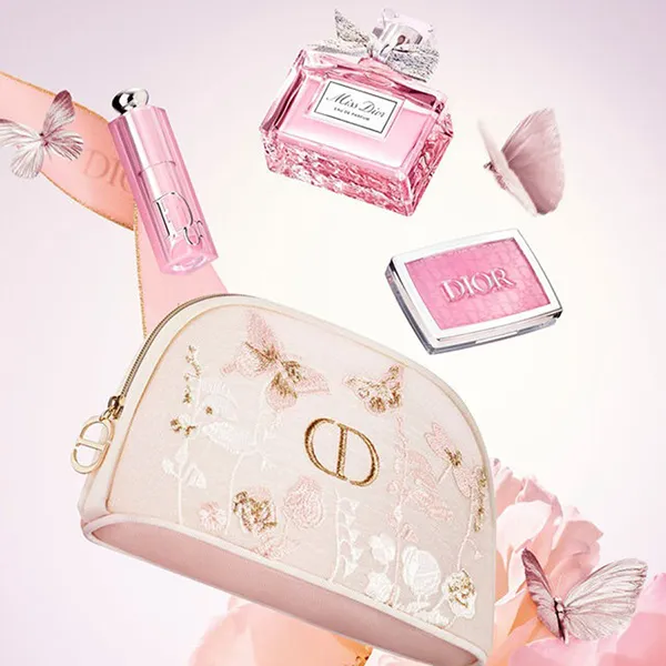 Set Nước Hoa Và Trang Điểm Dior Miss Dior And Makeup Gift Set With Pouch 4 Món