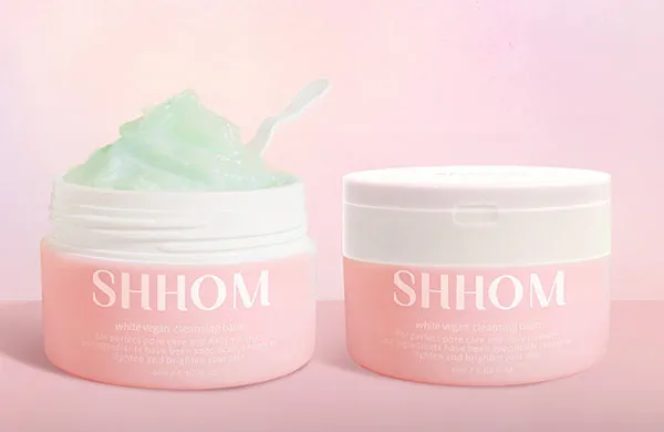 Set Sáp Tẩy Trang Shhom Pore White Vegan Cleansing Balm 60ml x 2