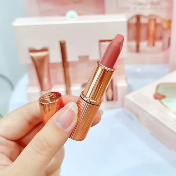 Set Son Môi Charlotte Tilbury Pillow Talk Iconic Lip And Cheek Secrets 4 Món
