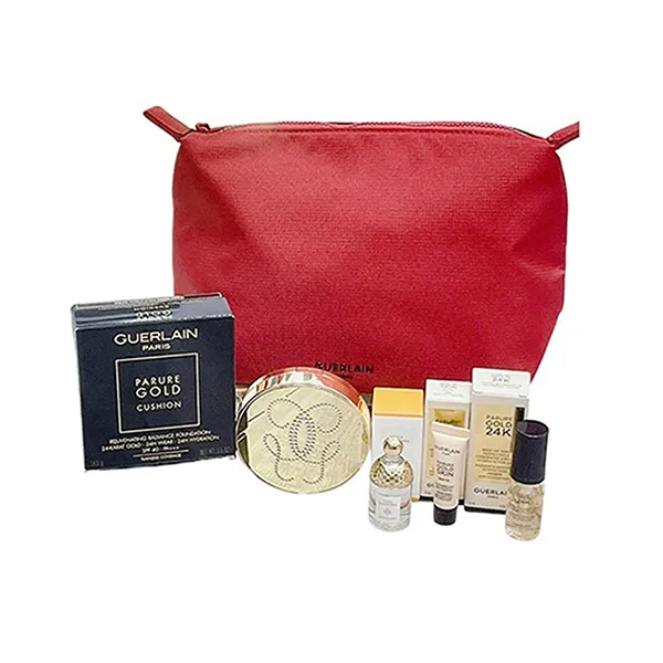 Set Trang Điểm Và Nước Hoa Guerlain Parure Gold Cushion SPF 40 PA+++ Tone 01N (5 Món) - Trang điểm - Vua Hàng Hiệu