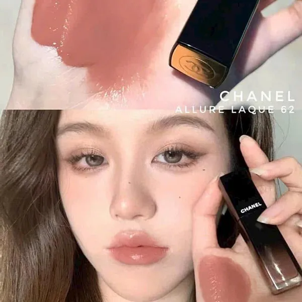 Son Kem Chanel Rouge Allure Laque Ultrawear Shine Liquid Lip Colour 62 Still Màu Cam Trà Sữa 5.5ml - Son Môi - Vua Hàng Hiệu