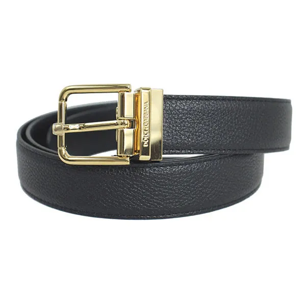 Thắt Lưng Nam Dolce & Gabbana D&G Belt With Logo BE1359 Màu Đen Size 75 - Thắt lưng - Vua Hàng Hiệu