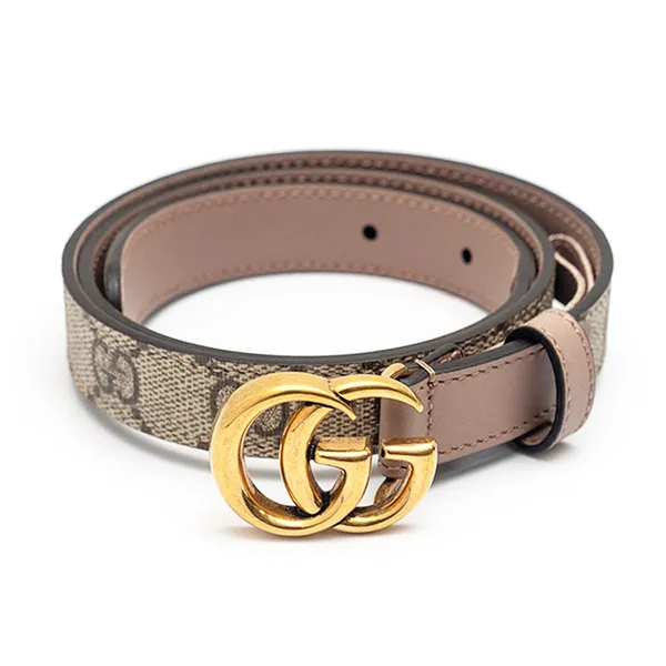 Thắt Lưng Gucci Double G Buckle GG Belt 409417 92TLC 8592 Màu Be/Xám Size 70 - Thắt lưng - Vua Hàng Hiệu