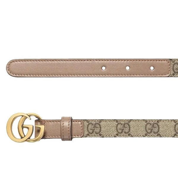 Thắt Lưng Gucci Double G Buckle GG Belt 409417 92TLC 8592 Màu Be/Xám Size 70 - Thắt lưng - Vua Hàng Hiệu