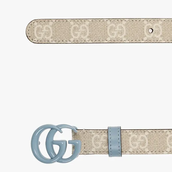 Thắt Lưng Gucci GG Cream Belt With Logo 409417 FAA6B-8049 Bản 2cm Màu Kem Size 75 - Thắt lưng - Vua Hàng Hiệu
