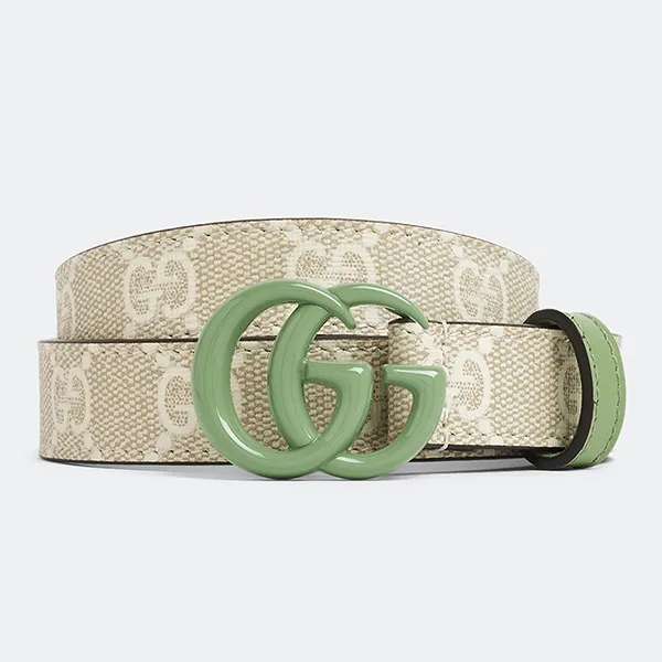 Thắt Lưng Gucci GG Marmont Thin Belt 409417FAA6B8048 Bản 2cm Màu Be Size 80 - Thắt lưng - Vua Hàng Hiệu