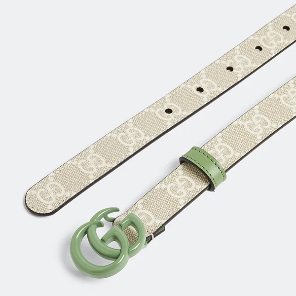 Thắt Lưng Gucci GG Marmont Thin Belt 409417FAA6B8048 Bản 2cm Màu Be Size 80 - Thắt lưng - Vua Hàng Hiệu
