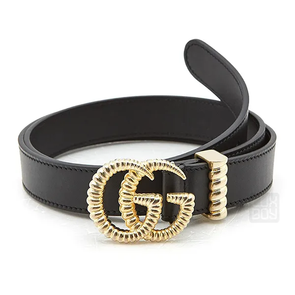 Thắt Lưng Nữ Gucci Leather Belt Double G 524103-AP00G-1000 Màu Đen Size 90 - Thắt lưng - Vua Hàng Hiệu