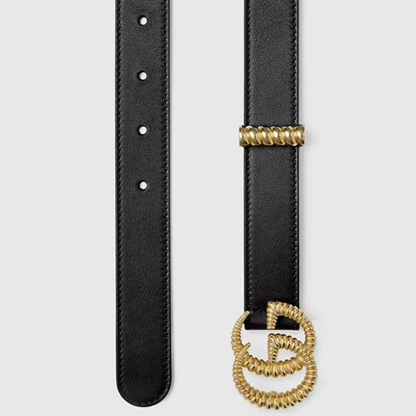 Thắt Lưng Nữ Gucci Leather Belt Double G 524103-AP00G-1000 Màu Đen Size 90 - Thắt lưng - Vua Hàng Hiệu