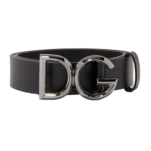 Thắt Lưng Nam Dolce & Gabbana D&G Belt With DG Logo In Leather Màu Đen Size 95 - Thắt lưng - Vua Hàng Hiệu