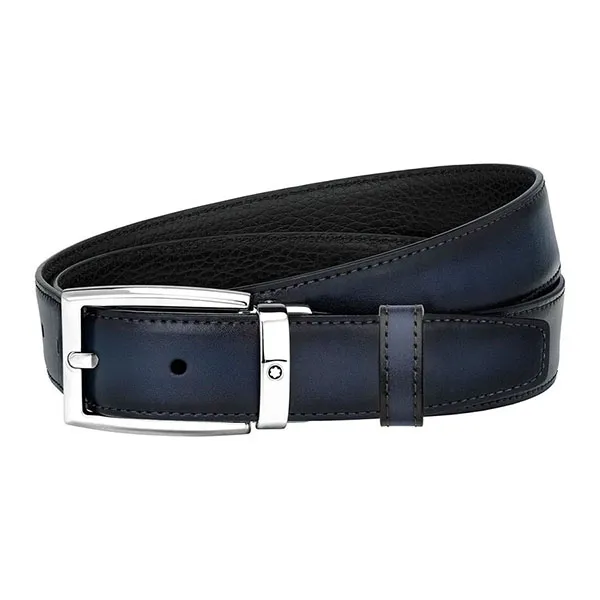 Thắt Lưng Nam Montblanc Belt MB123899 30mm Màu Xanh Phối Đen - Thắt lưng - Vua Hàng Hiệu