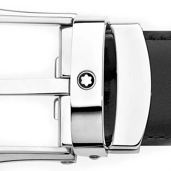 Thắt lưng Nam Montblanc Belts Black Brown 30mm MB118425 Màu Nâu Đen - Thắt lưng - Vua Hàng Hiệu