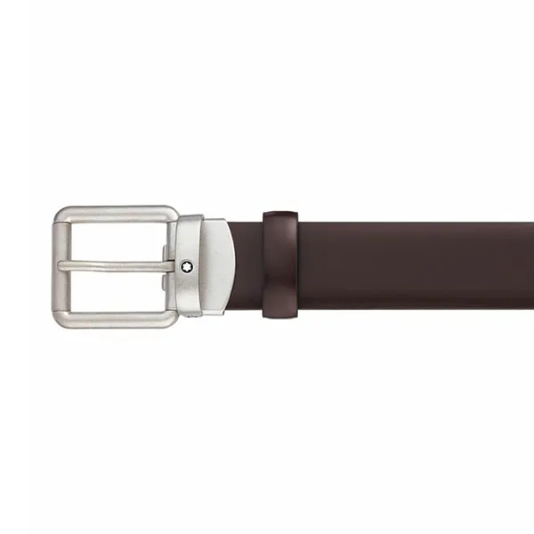 Thắt Lưng Nam Montblanc Brushed Brown 30mm Leather Belt MB129452 Màu Nâu - Thắt lưng - Vua Hàng Hiệu