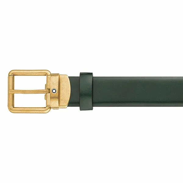 Thắt Lưng Nam Montblanc Brushed Green 3cm Leather Belt MB129454 Màu Xanh Lá - Thắt lưng - Vua Hàng Hiệu