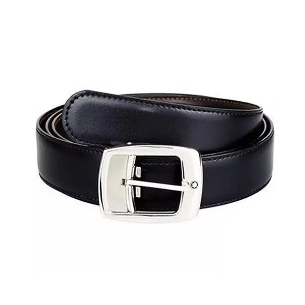 Thắt Lưng Nam Montblanc Contemporary Reversible Belt Black 9695 Màu Đen Size 120 - Thắt lưng - Vua Hàng Hiệu