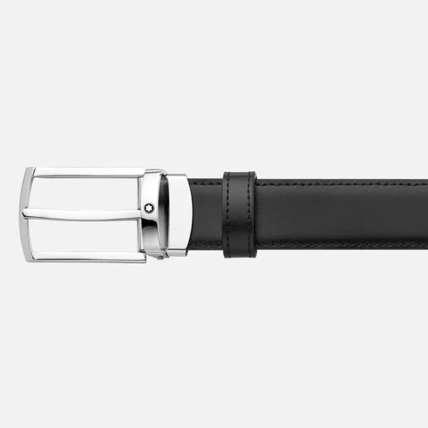Thắt Lưng Nam Montblanc Reversible Leather Belt 123889 30mm Hai Mặt Màu Đen/Nâu