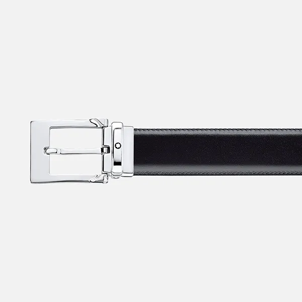 Thắt Lưng Nam Montblanc Reversible Leather Belt 128140 Black/Brown 30mm Hai Mặt Màu Đen/Nâu - Thắt lưng - Vua Hàng Hiệu