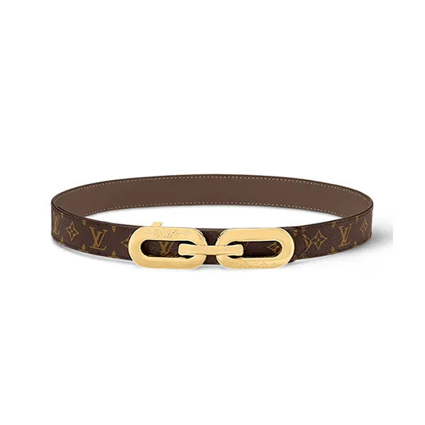 Thắt Lưng Nữ Louis Vuitton LV Edge 25MM Reversible Belt Monogram M0710U Màu Nâu Đen Size 80 - Thắt lưng - Vua Hàng Hiệu