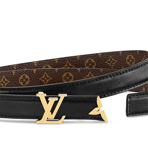 Thắt Lưng Nữ Louis Vuitton LV Pretty Double Sided Belt Bản 2cm M8232V Màu Nâu Đen Size 80