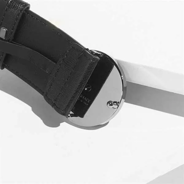 Thắt Lưng Versace DCDG815S Black Silver Màu Đen