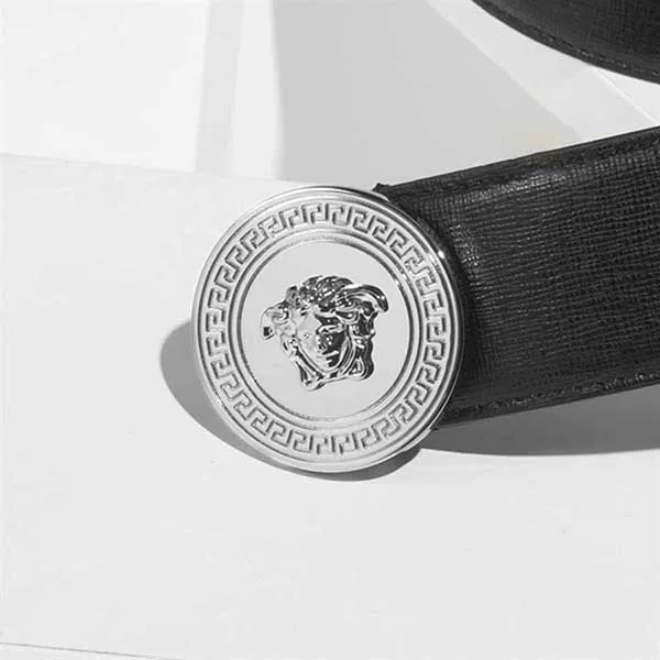Thắt Lưng Versace DCDG815S Black Silver Màu Đen