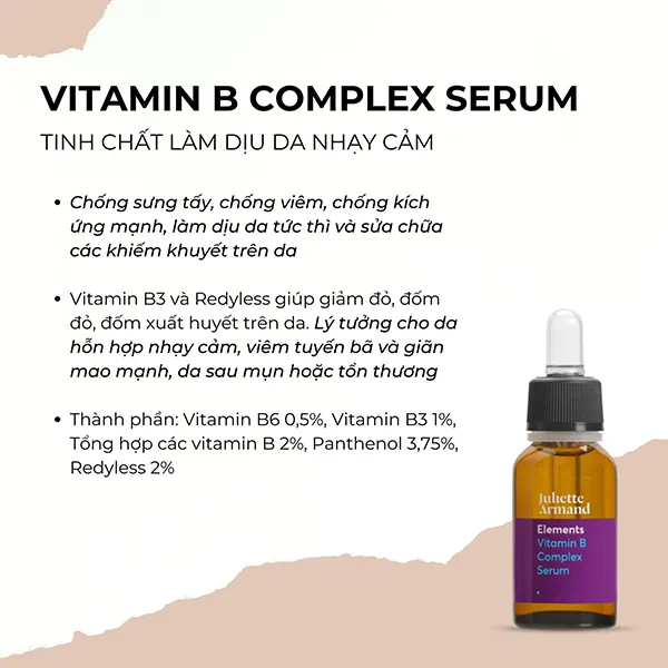 Tinh Chất Hỗ Trợ Làm Dịu Da Kích Ứng Juliette Armand Vitamin B Complex Serum 20ml - Mỹ phẩm - Vua Hàng Hiệu