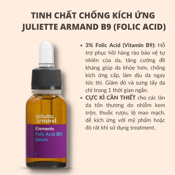 Tinh Chất Hỗ Trợ Phục Hồi Dịu Da Juliette Armand Folic Acid B9 Serum 20ml - Mỹ phẩm - Vua Hàng Hiệu