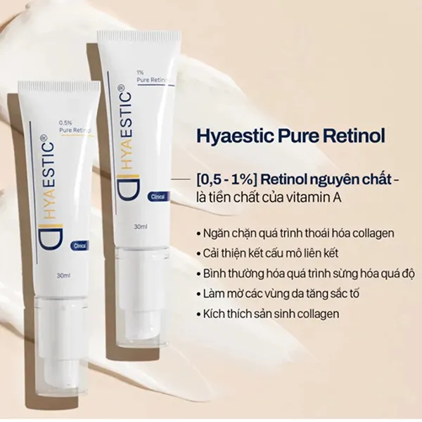 Tinh Chất Hỗ Trợ Tái Tạo Và Ngăn Ngừa Lão Hóa Da Hyaestic 0,5% Pure Retinol 30ml - Mỹ phẩm - Vua Hàng Hiệu