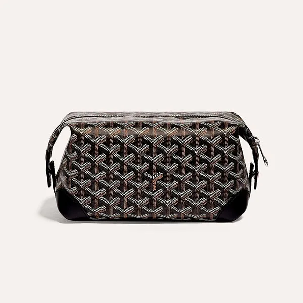 Túi Cầm Tay Goyard Bowling 25 Toilet Bag Black Màu Đen - Túi xách - Vua Hàng Hiệu