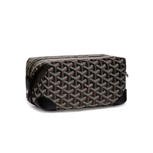 Túi Cầm Tay Goyard Bowling 25 Toilet Bag Black Màu Đen - Túi xách - Vua Hàng Hiệu