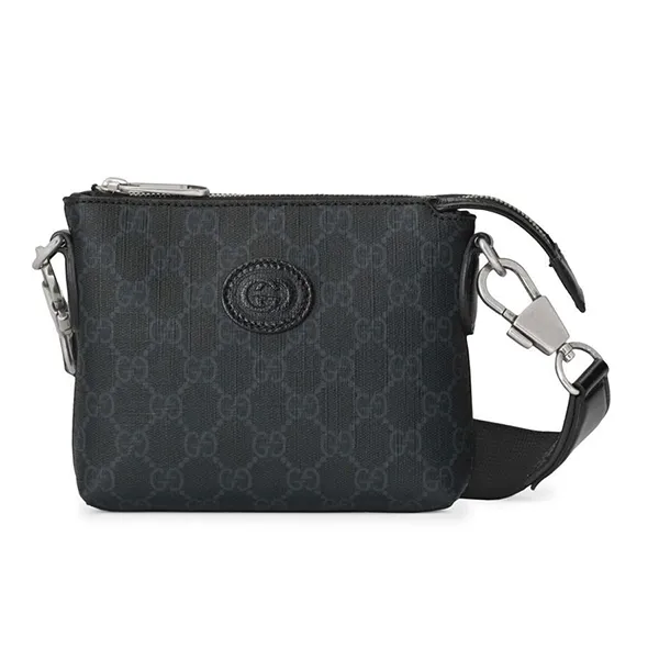 Túi Cầm Tay Nam Gucci Interlocking G Messenger Bag 723306 92THN-1000 Màu Đen - Túi xách - Vua Hàng Hiệu
