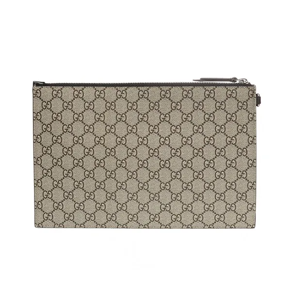 Túi Cầm Tay Nam Gucci Bee Print 473904 9CD1N-8666 Clutch Màu Be Họa Tiết - Túi xách - Vua Hàng Hiệu