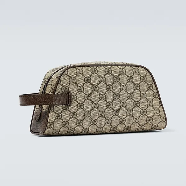 Túi Cầm Tay Nam Gucci GG Ophidia Toiletry Case 751811 96IWT 8745 Màu Nâu - Túi xách - Vua Hàng Hiệu