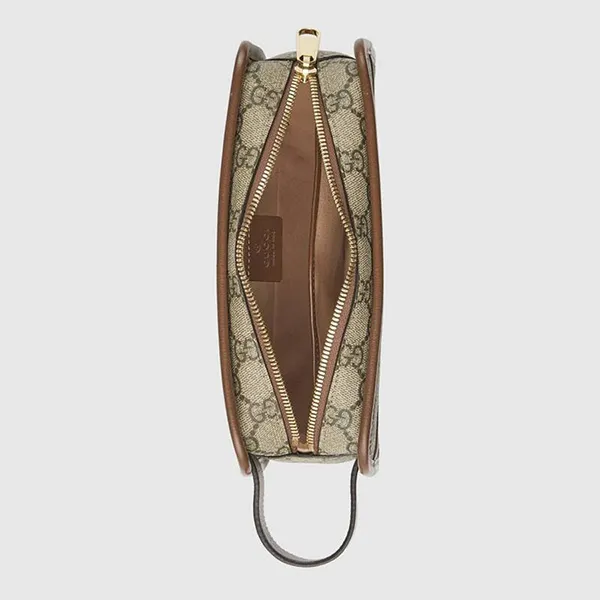 Túi Cầm Tay Nam Gucci Travel Pouch With Interlocking G Màu Nâu - Túi xách - Vua Hàng Hiệu