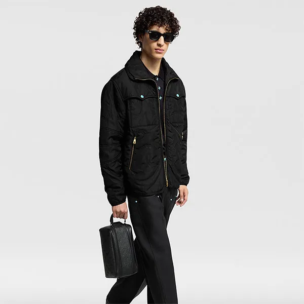 Túi Cầm Tay Nam Louis Vuitton LV Dopp Kit M12645 Màu Đen