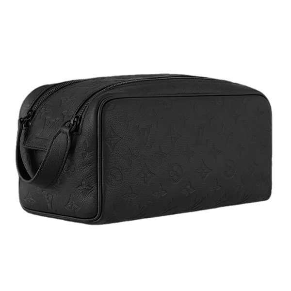 Túi Cầm Tay Nam Louis Vuitton LV Dopp Kit M12645 Màu Đen