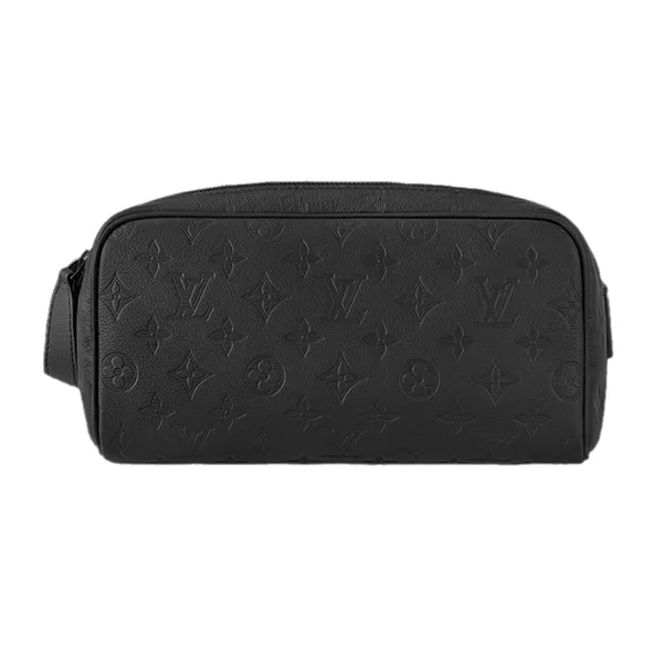 Túi Cầm Tay Nam Louis Vuitton LV Dopp Kit M12645 Màu Đen