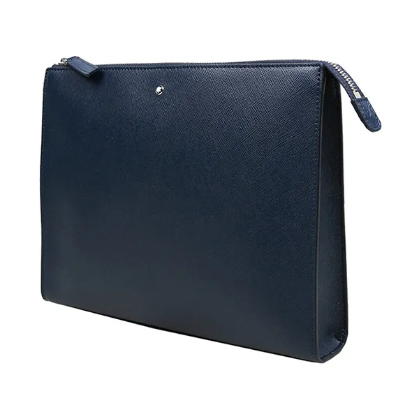 Túi Cầm Tay Nam Montblanc Sartorial Navy Clutch Bag Pochette 126055 Màu Xanh Navy