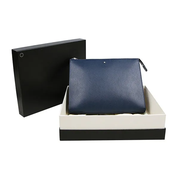Túi Cầm Tay Nam Montblanc Sartorial Navy Clutch Bag Pochette 126055 Màu Xanh Navy